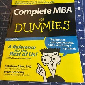 The Complete MBA For Dummies - Paperback By Allen, Kathleen - GOOD